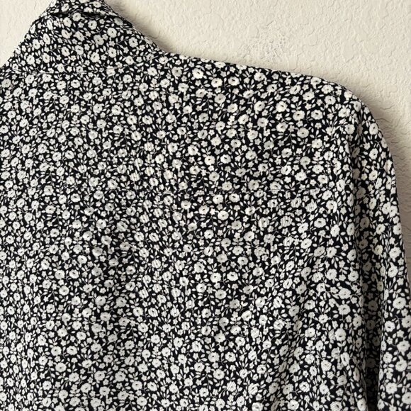 Tory Burch Silk Ditsy Boho Floral-print Bow Tie Neck Blouse Long Sleeve Top - Picture 14 of 15